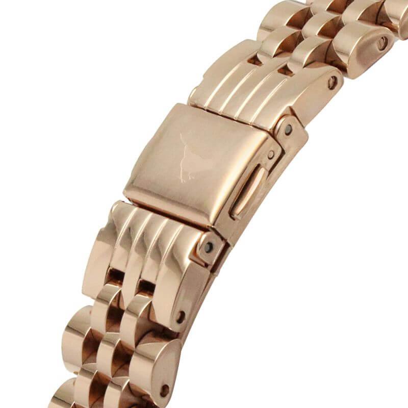 Classic Sparkle Bezel Midi Dial Mint & Rose Gold Bracelet Watch