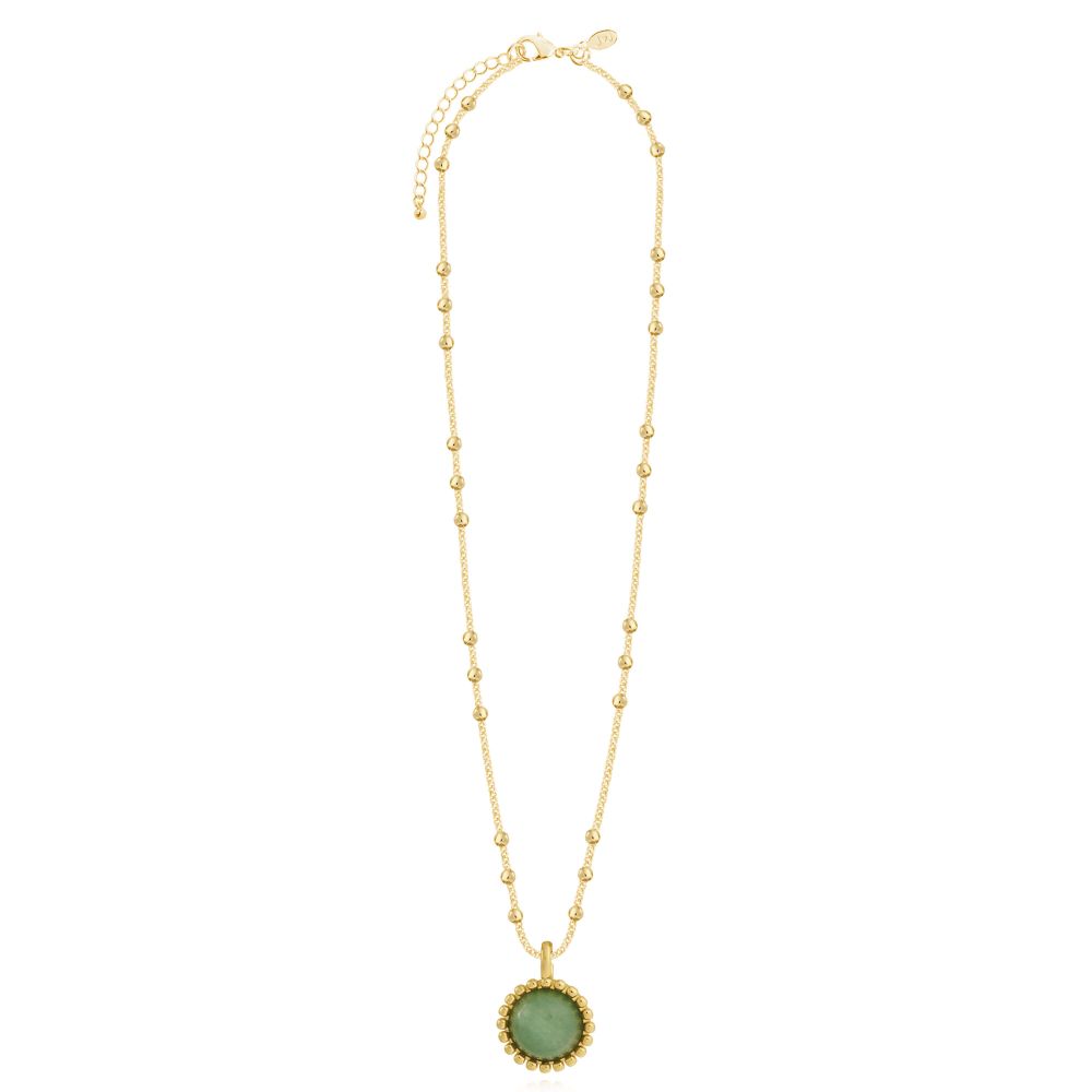 Capri Aventurine Necklace - Gold