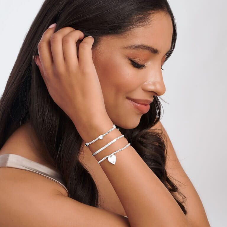 Occasion Gift Box | Merry Christmas Mum | Silver | Set Of 3 Bracelets | 17.5cm Stretch