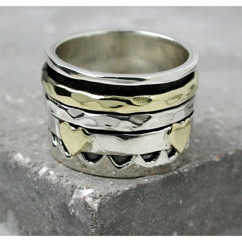 Spinning Ring With Heart