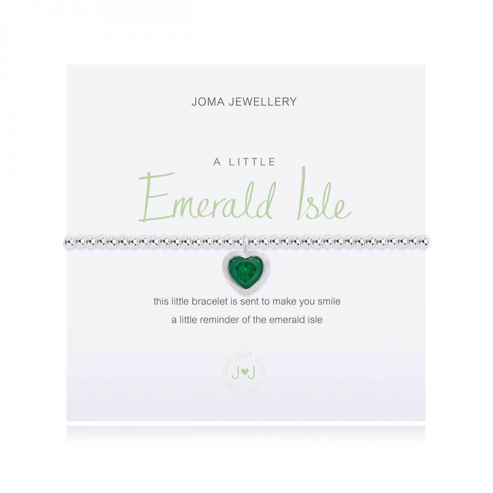 A Little | Emerald Isle (Irish) | Silver | Bracelet | 17.5cm Stretch