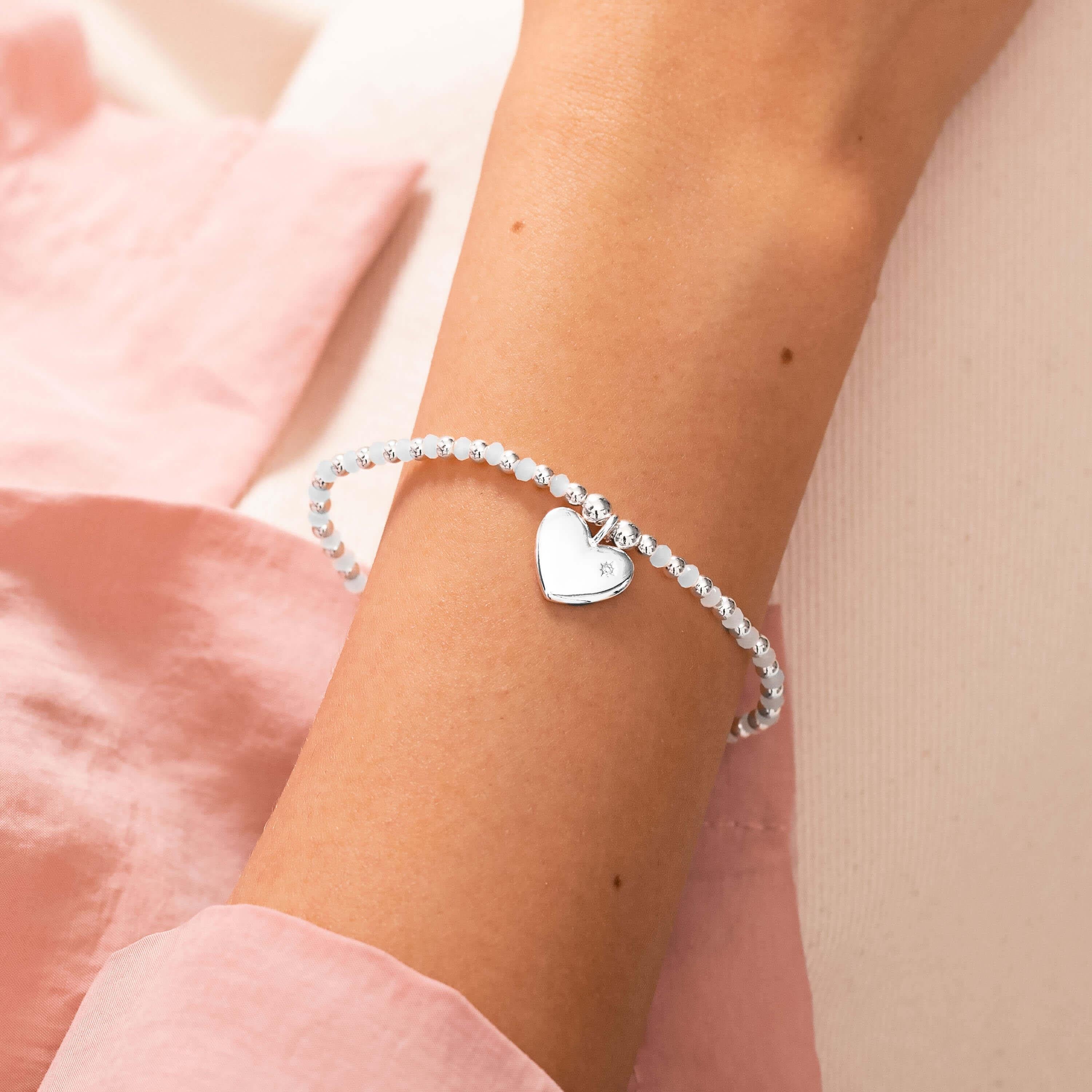 Colour Pop A Little | Live Love Sparkle | Silver | Bracelet | 17.5cm Stretch
