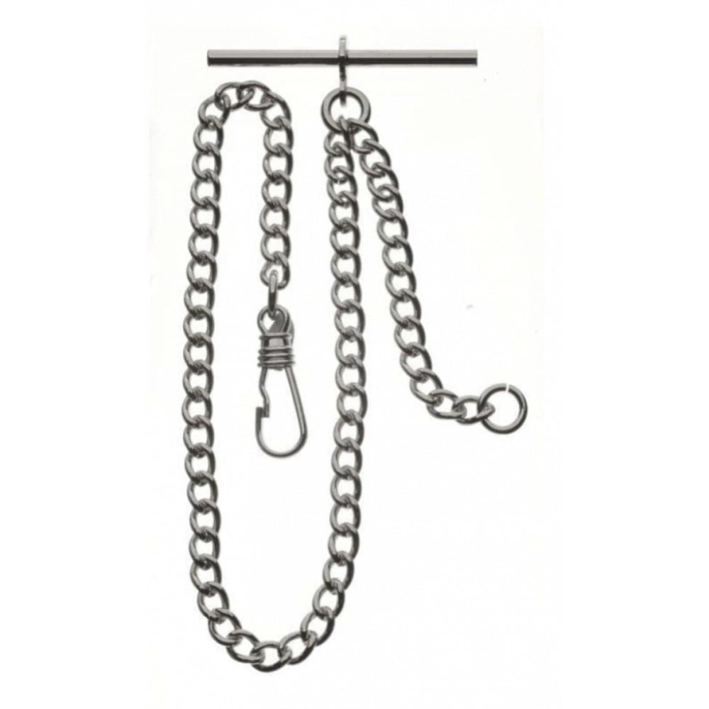 Chrome Plated Mechanical Half Hunter Pocket Watch