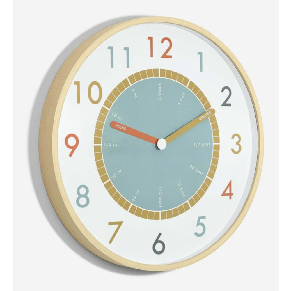 Tell The Time Wooden Wall Clock