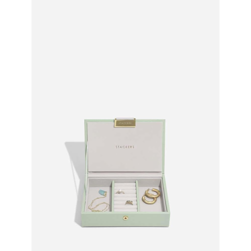 Sage Green Micro Stackers Set Of 2