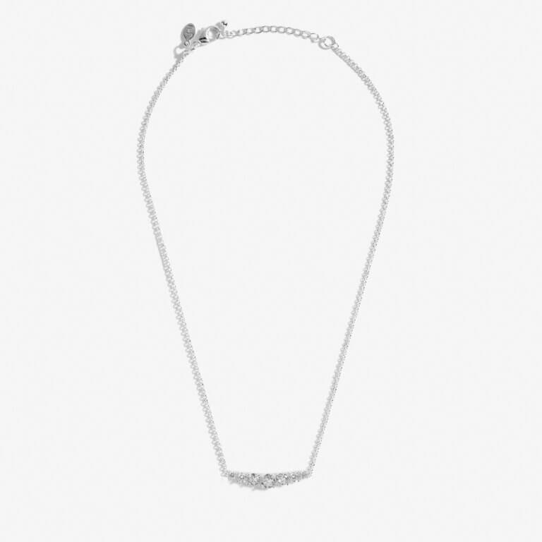 Sienna Sparkle | Graduating Crystal Necklace | Silver | Necklace | 40cm + 5cm Extender