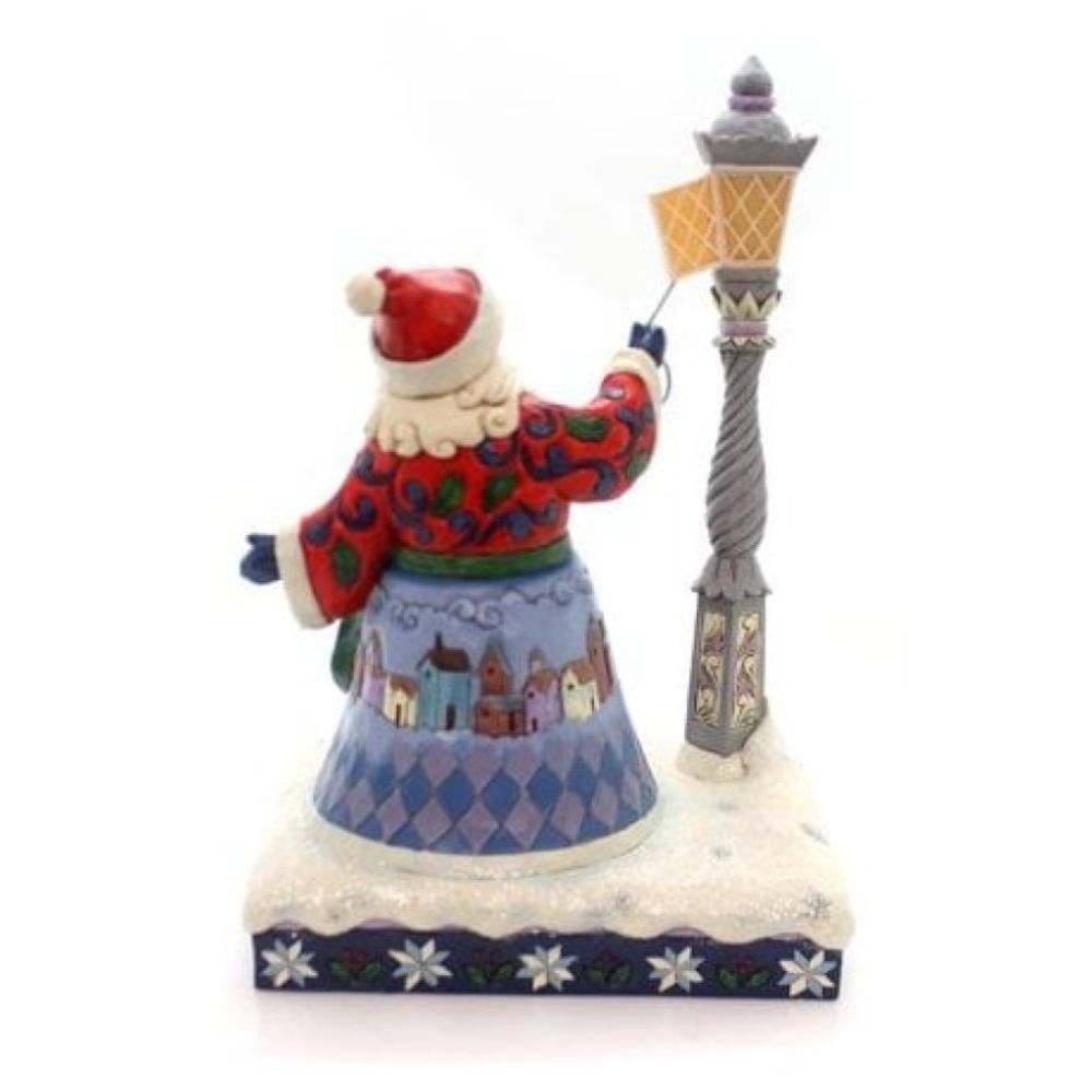 Santa By The Lampost