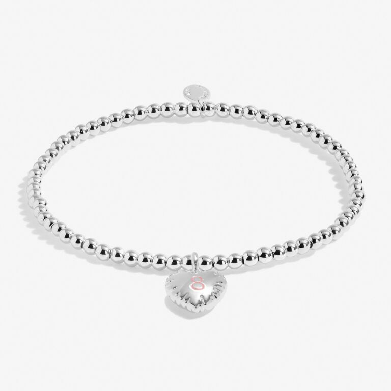 Kid's Confetti A Little '8th Birthday' Silver Plated Bracelet