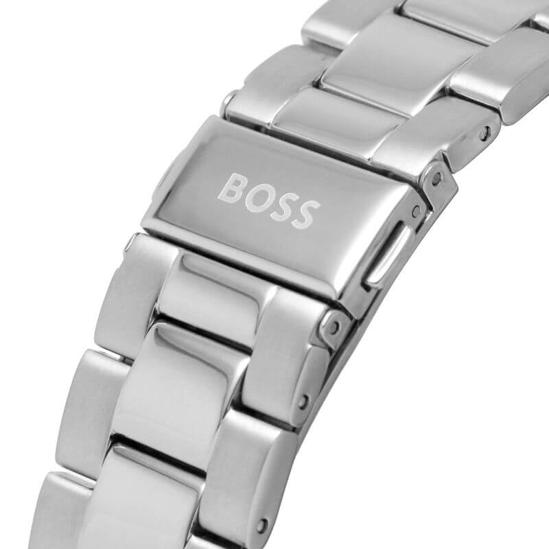 Energy Black Chronograph Dial SS Bracelet Watch