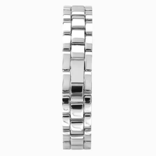 Silver Case & Alloy Bracelet With White Dial Ladies Watch