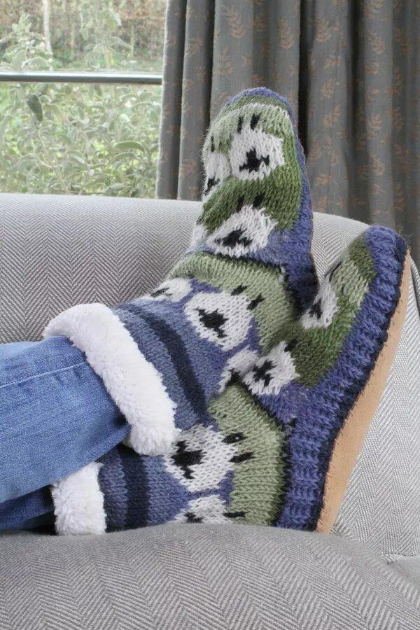 Flock Of Sheep Slipper Socks- Eu 37-39