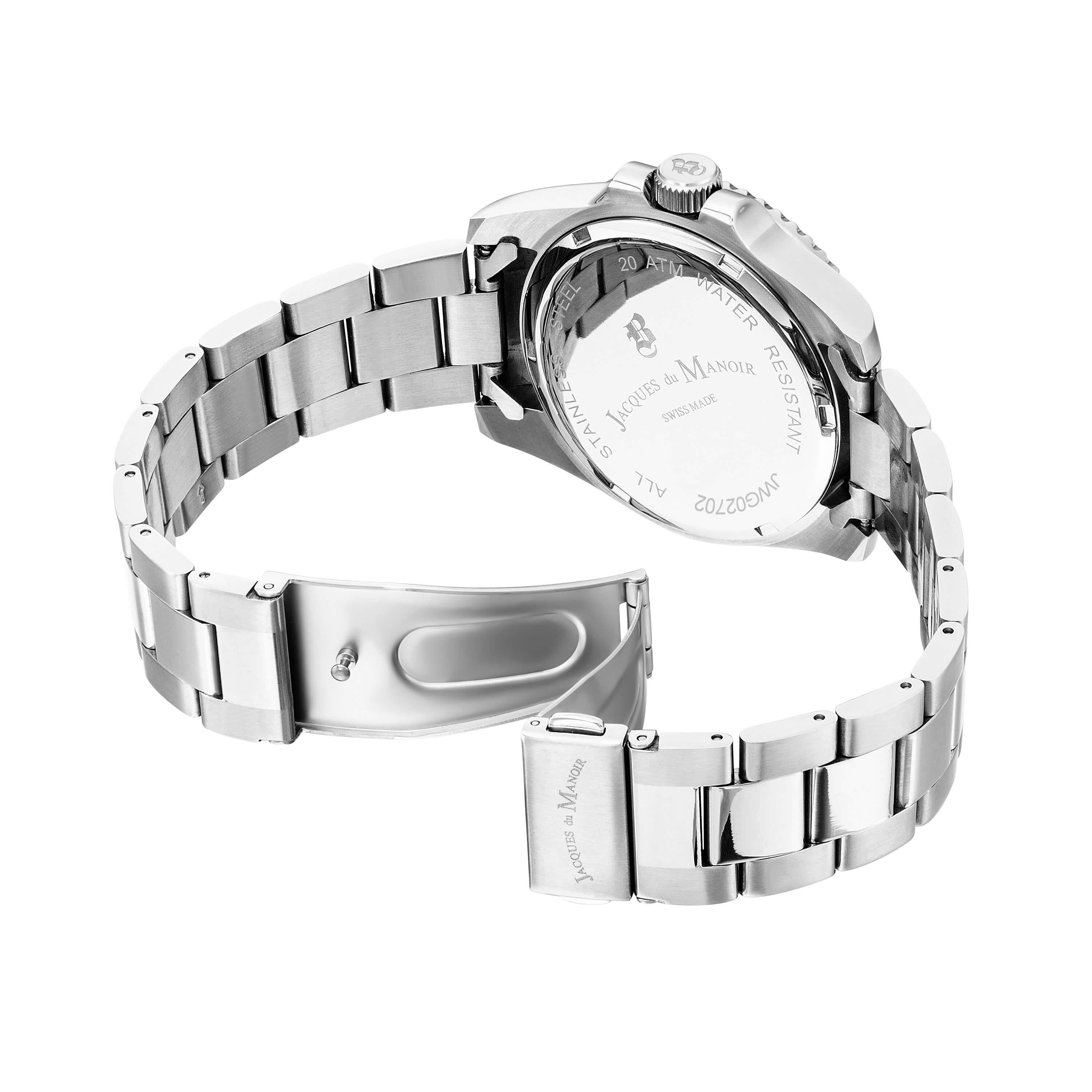 PRO SCUBA Black Dial With SS Bracelet Strap Gents Watch