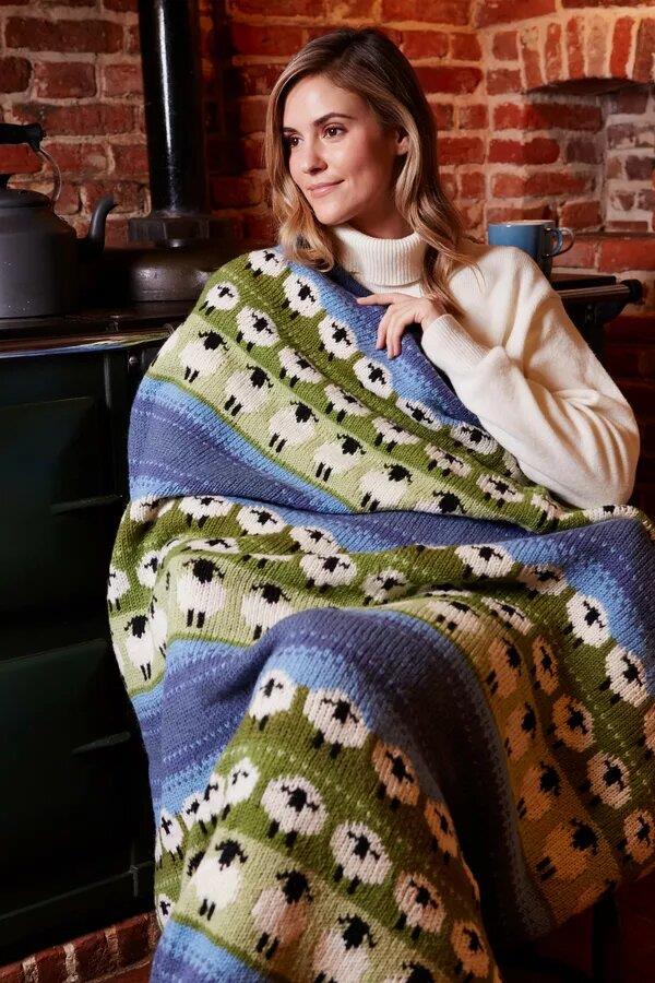 Flock Of Sheep Throw