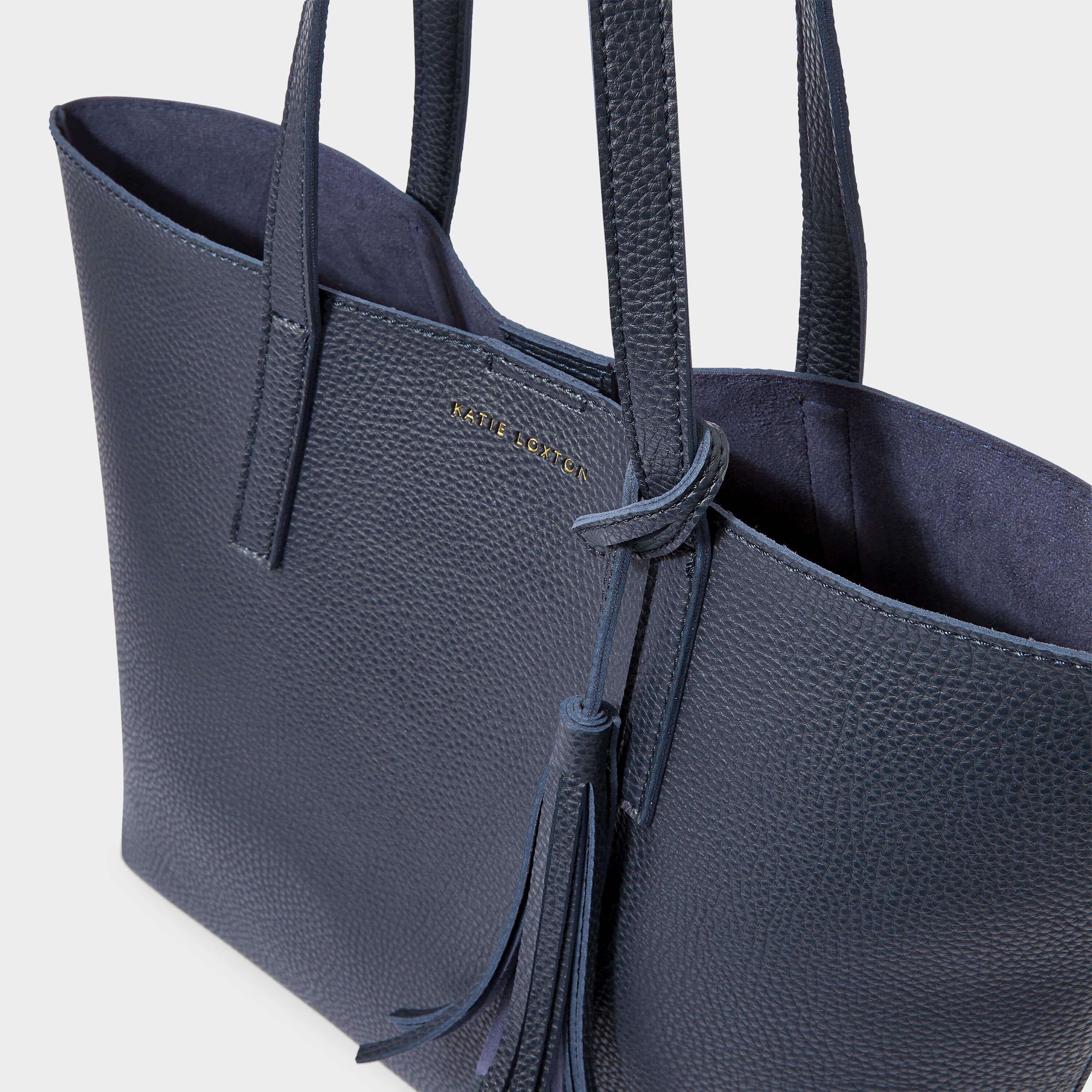 Tavi Tassel Tote | Navy  | 28 X 30 X 13cm