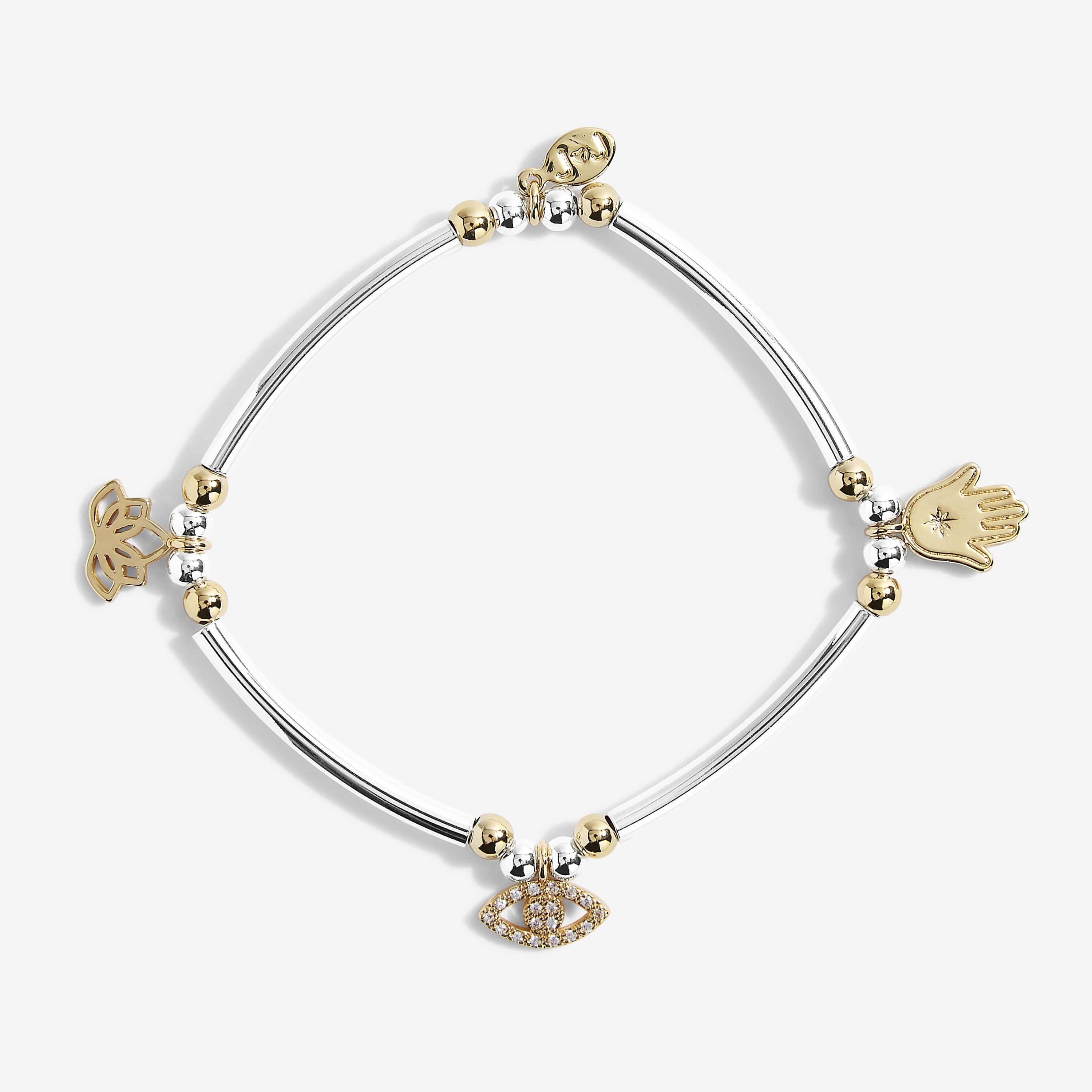 Life's A Charm | Protection | Silver, Gold | Charm Bracelet | 17.5cm Stretch