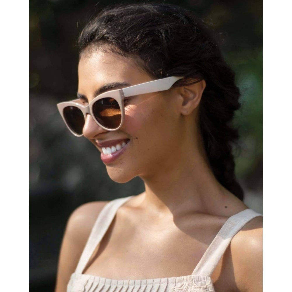 Pamela Sunglasses - Cream & Taupe