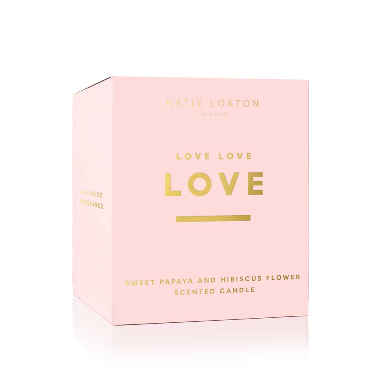 Sentiment Candle| Love Love Love | Sweet Papaya and Hibiscus Flower |