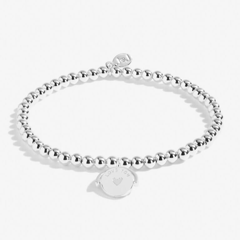 Spinning Boxed A Littles | Love You To The Moon | Silver | Bracelet | 17.5cm Stretch