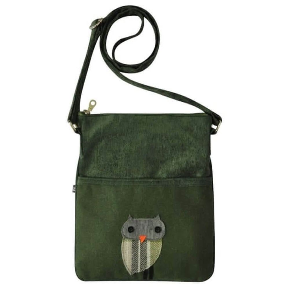 Green Owl Applique Block Bag AW18