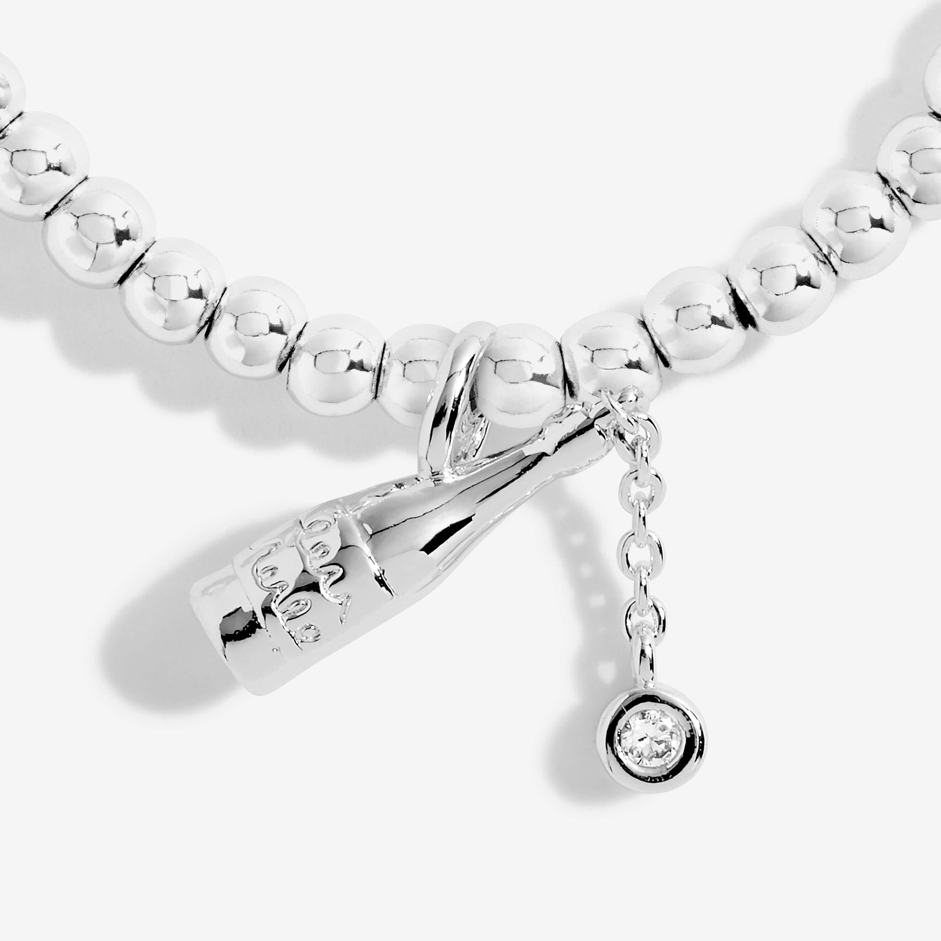 A Little | Pop The Bubbly | Silver | Bracelet | 17.5cm Stretch