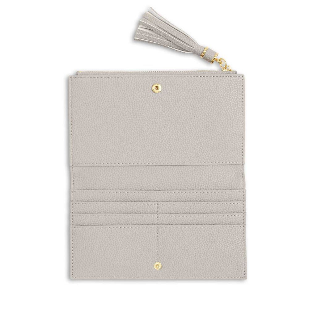 Tassel Fold Out Purse | Stone