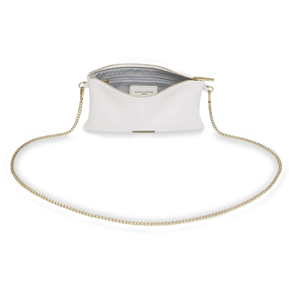 Freya Crossbody Bag | White | 14.5 X 28cm