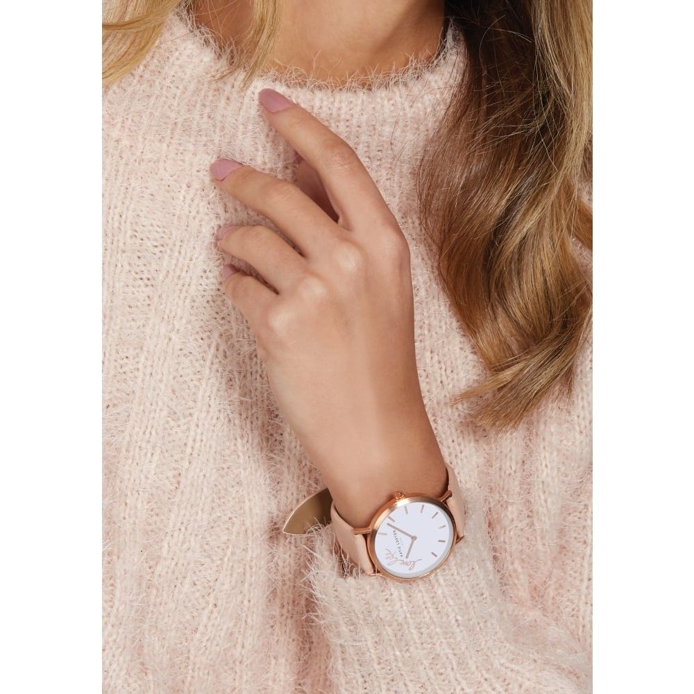 MAGICAL MOMENTS WATCH - LOVE LIFE rose gold plated - blush pink PU strap