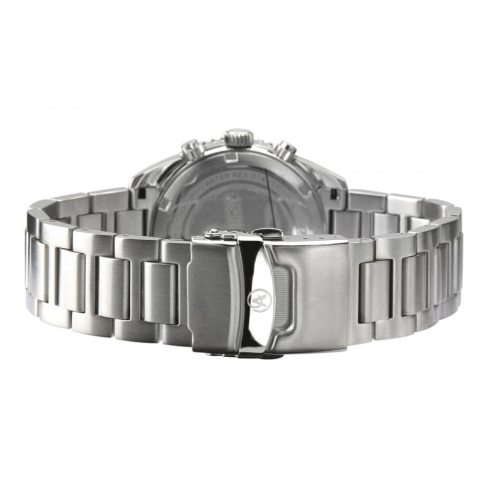 Stainless Steel Bracelet Strap & Case With Blue Dial Signature Chronograph Gents Watch