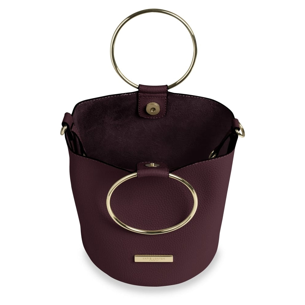 SUKI BUCKET BAG - burgundy - 20x18x6cm
