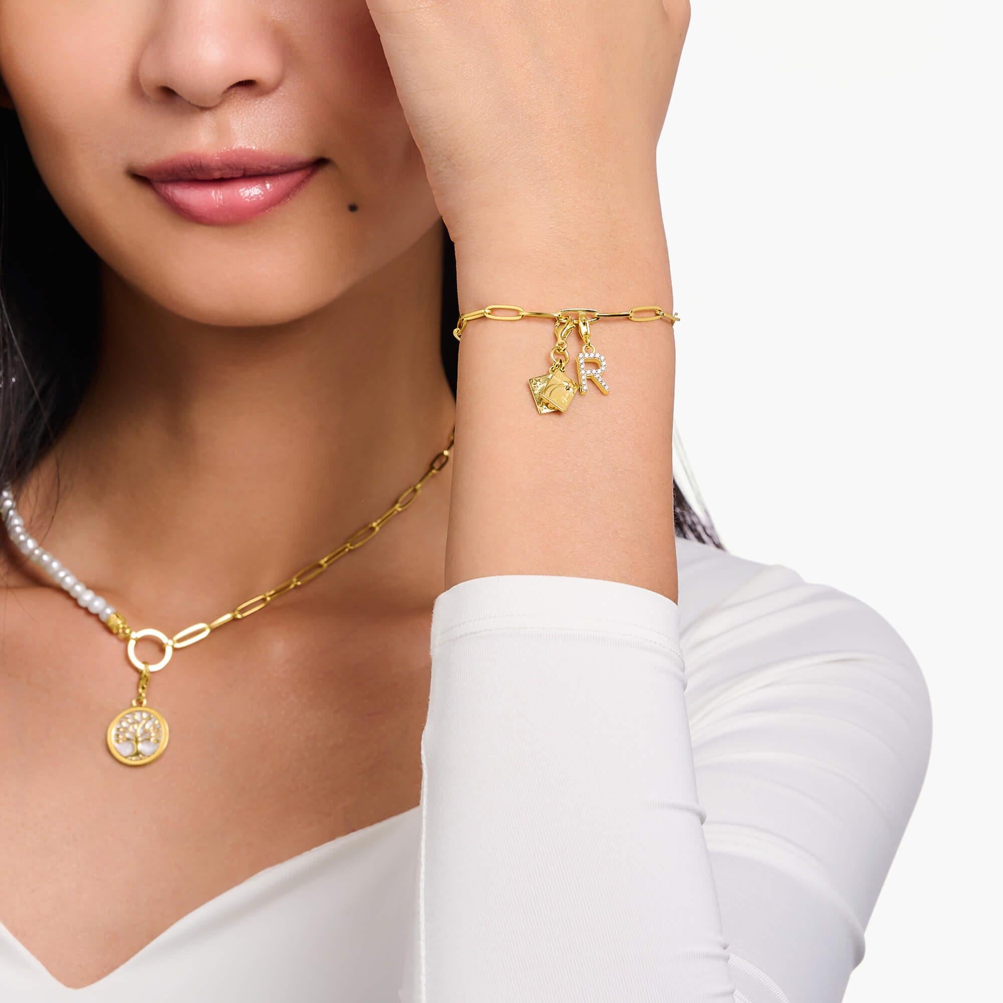 Gold Plated Make-a-wish With Multicolour Enamel Charm Pendant
