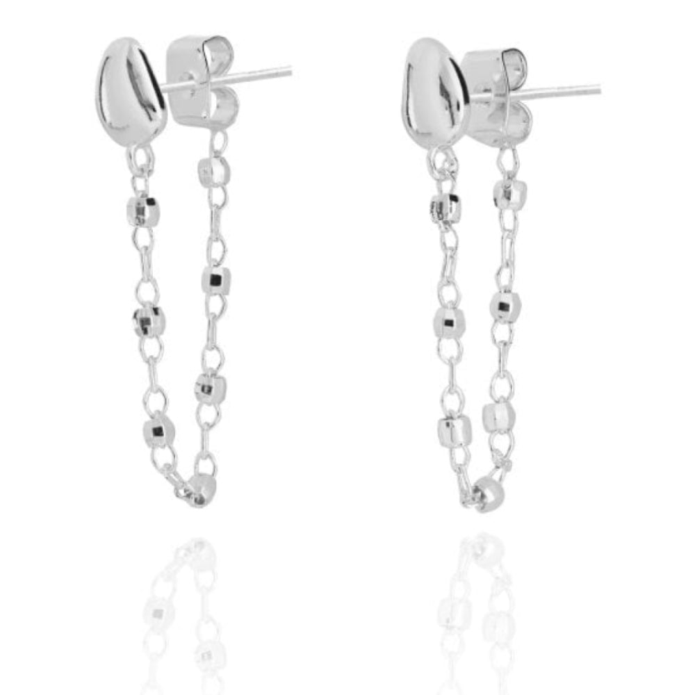 Orla | Facet Chain Earrings | 5cm Chain Length