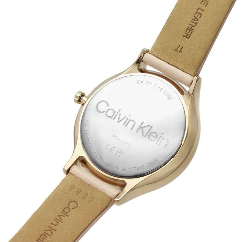 2H Pink Sunray Dial Pink Leather Strap Ladies Watch
