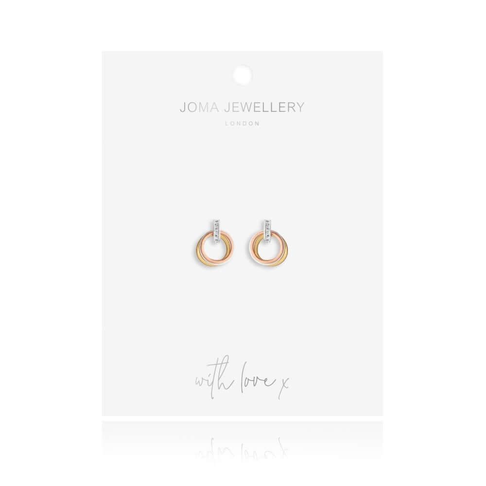Florence | Loop Earrings | Silver Rose Gold And Gold | Earrings