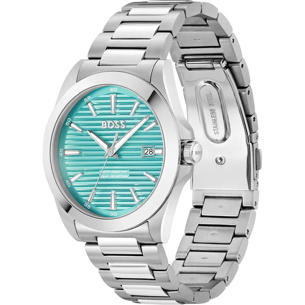 Strike Light Blue Dial With Stainless Steel Bracelet Strap Men's Watch