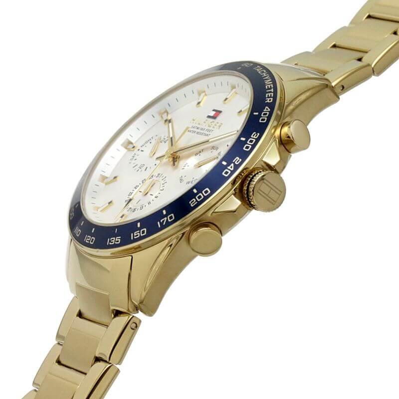 Owen White Dial Gold Tone Bracelet Gents Watch