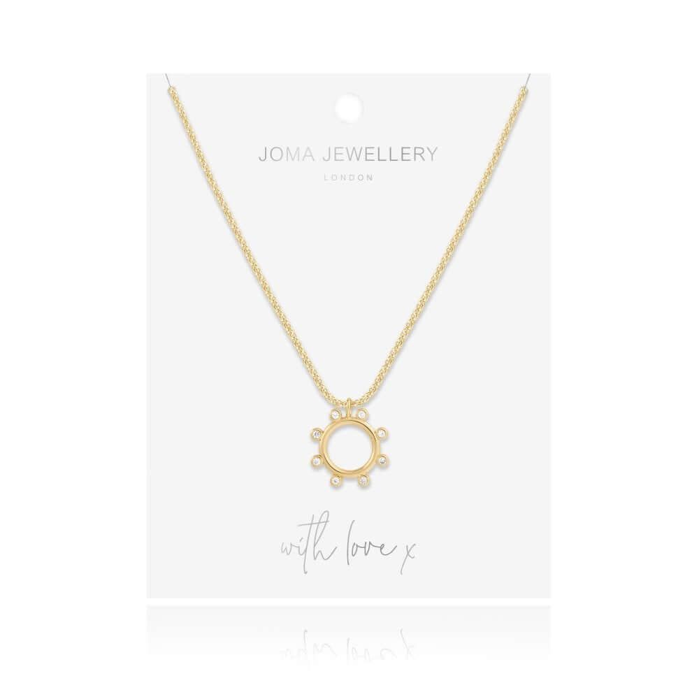 Zahra | Gold | CZ Hoop | Necklace | 46cm + 5cm Extender