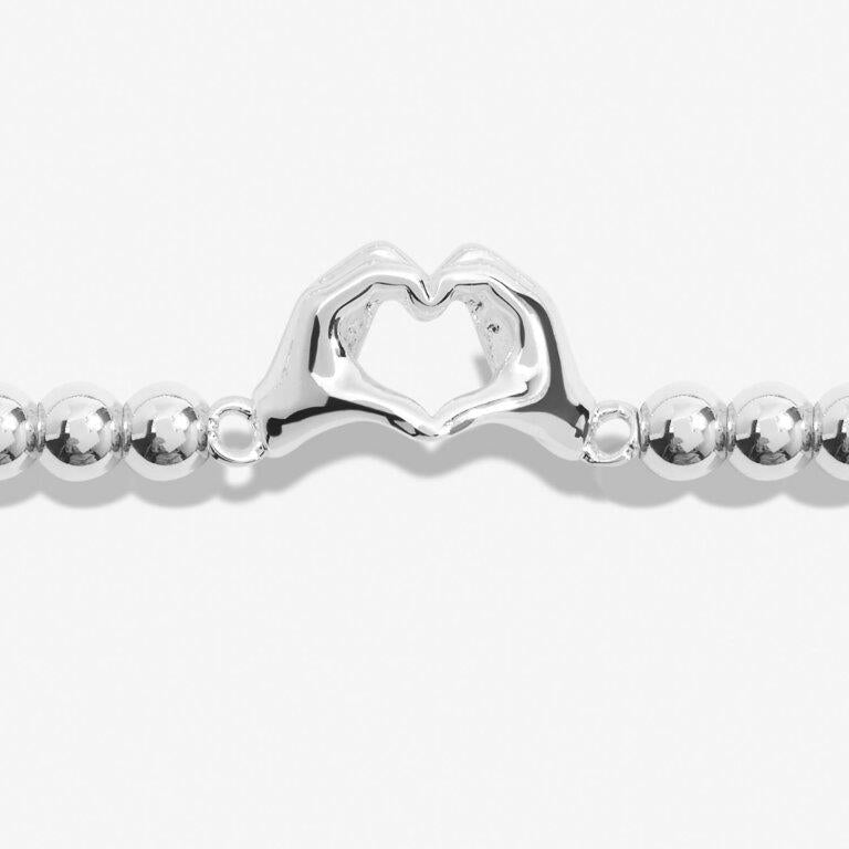 A Little 'Friendship Laughter Happiness' Silver Plated Bracelet