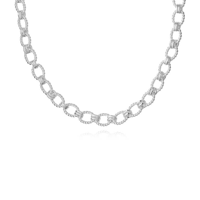 Kismet Chains | Rope Link Chain Necklace | Silver | Necklace | 41cm