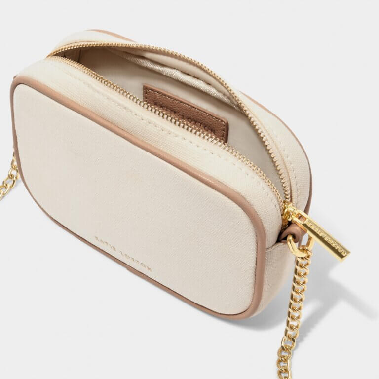 Amalfi Canvas Millie Bag Off White / Soft Tan