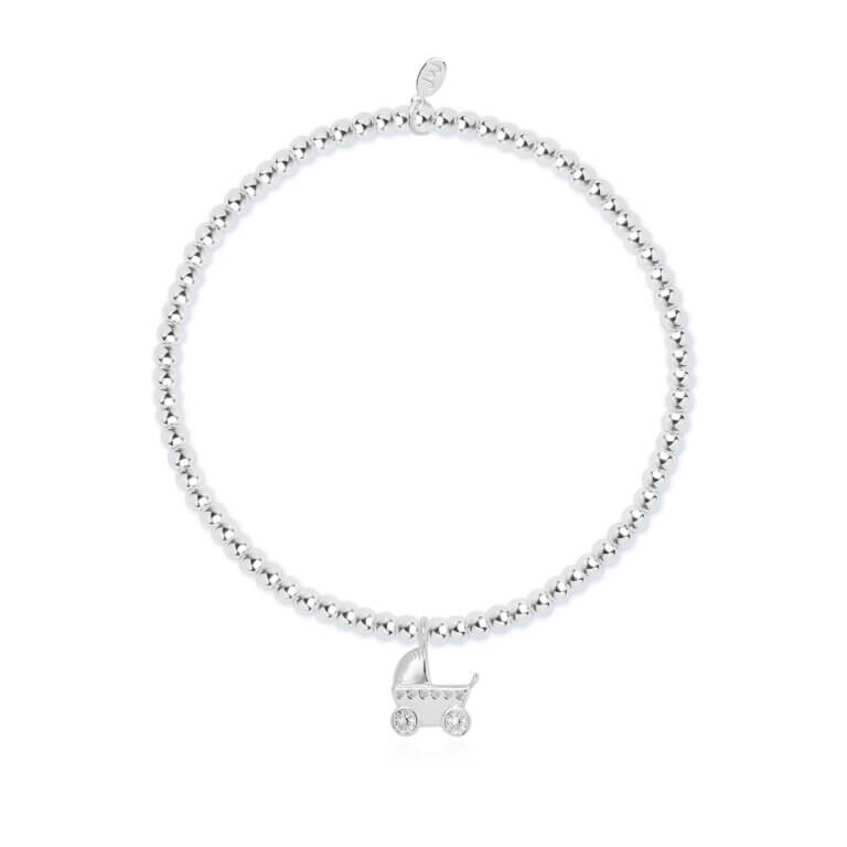 A Little | Beautiful New Baby | Silver | Bracelet | 17.5cm Stretch