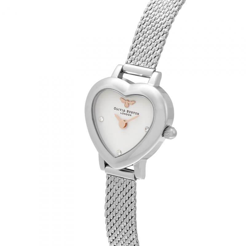 Mini Heart Blush Watch Silver
