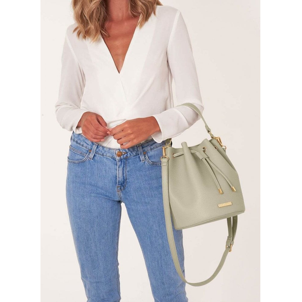 Chloe Bucket Bag | Warm Grey | 26 X 22 X 22cm
