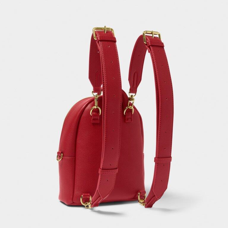 Mika Small Backpack - Garnet Red