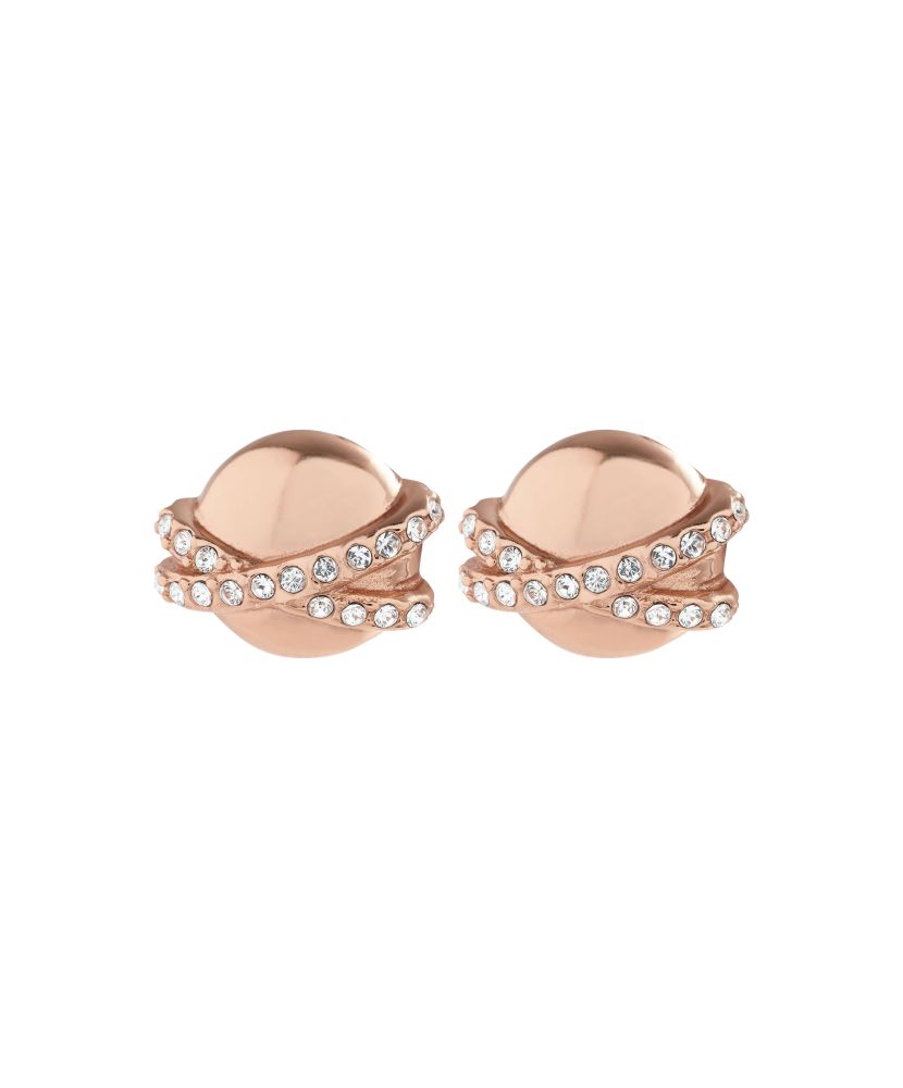 Classics 18K Rose Gold Plating Planet Stud Earrings
