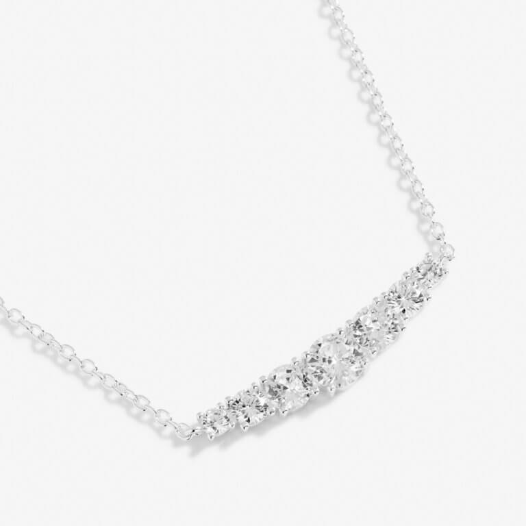 Sienna Sparkle | Graduating Crystal Necklace | Silver | Necklace | 40cm + 5cm Extender