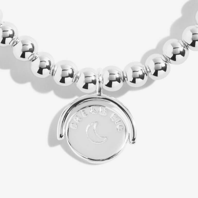 Spinning Boxed A Little 'Dream Big Live Happy' Bracelet
