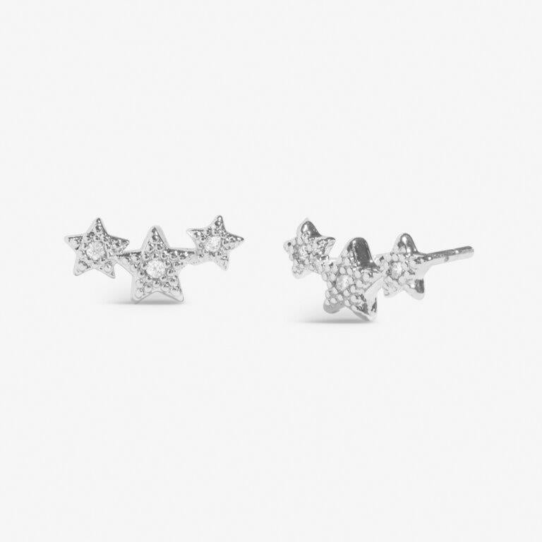 Bauble 'Merry Christmas' Silver Plated Stud Earrings