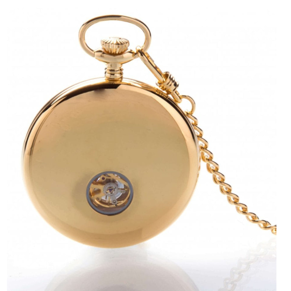 The Eltham - Gold Mechanical Open Face Pocket Watch