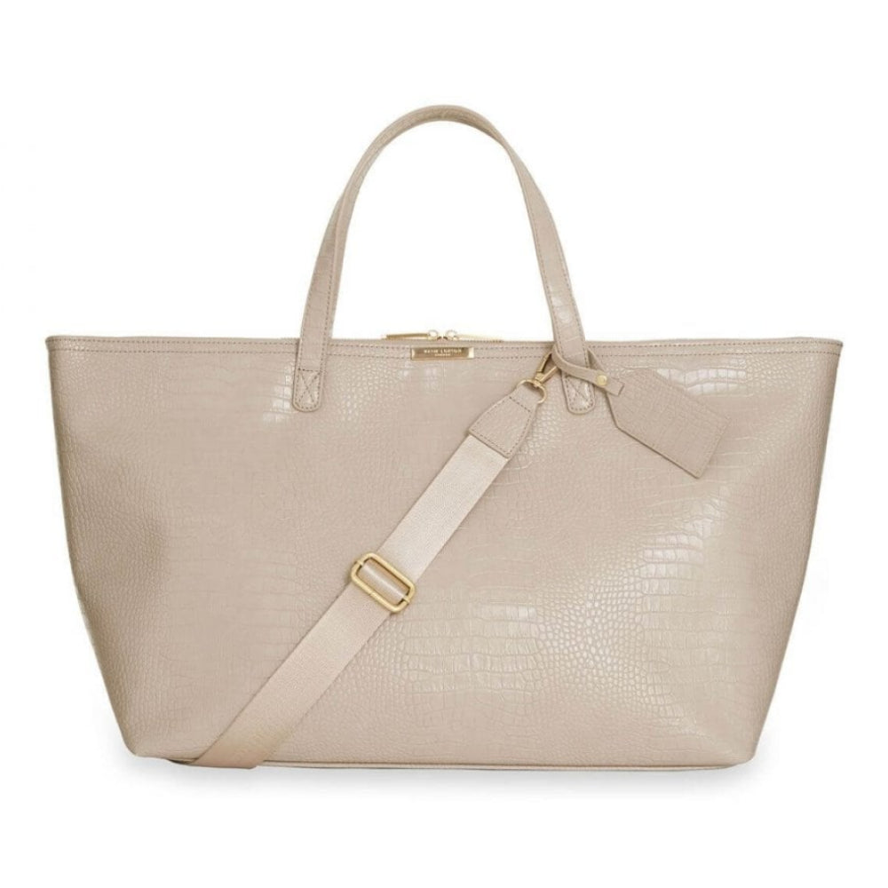 Celine Faux Croc Travel Bag | Oyster Grey | 45 X 60 X 19cm