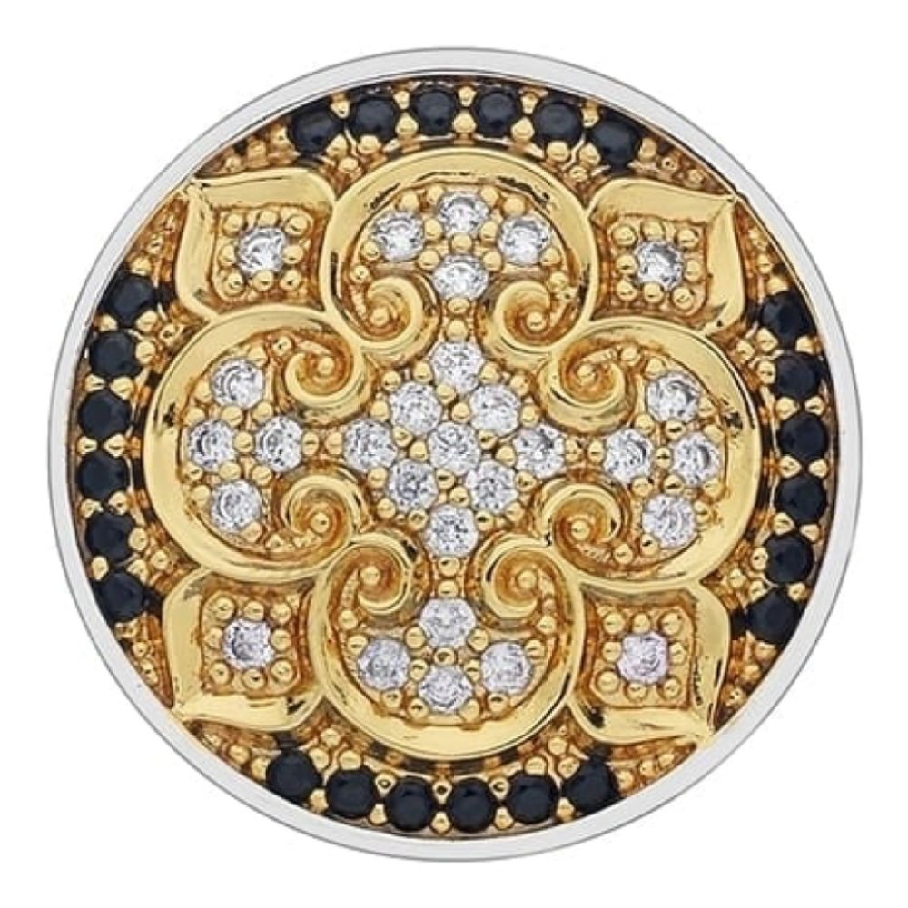 Fiore di Loto Yellow Gold Plate Coin - 25mm